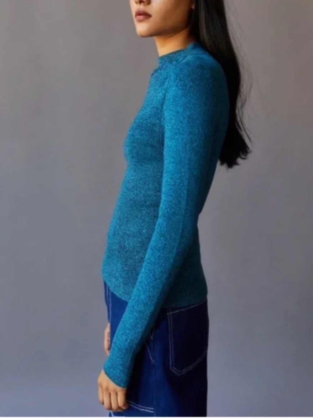 Urban Outfitters BDG Farren Turtleneck in Blue